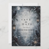 Save The Date Mariage d'hiver gothique romantique (Devant)