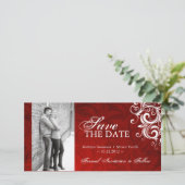 Save The Date Mariage d'hiver - Photo Enregistrer La Date Invita (Debout devant)