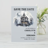 Save The Date Mariage d'Horreur gothique d'Halloween (Debout devant)