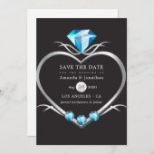 Save The Date Mariage diamant (Devant / Derrière)