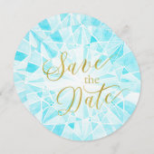 Save The Date Mariage Diamond Enregistrer La Date (Devant / Derrière)