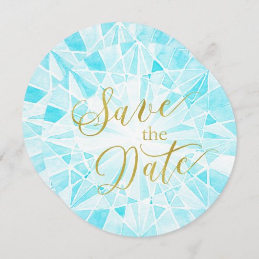 Save The Date Mariage Diamond Enregistrer La Date (Devant / Derrière)