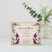 Save The Date Mariage d'Imaginaire médiéval Dragon (Debout devant)