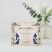 Save The Date Mariage d'Imaginaire médiéval Dragon (Debout devant)