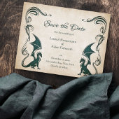 Save The Date Mariage d'Imaginaire médiéval Dragon
