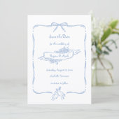 Save The Date Mariage Doodle Amusant et Original (Debout devant)