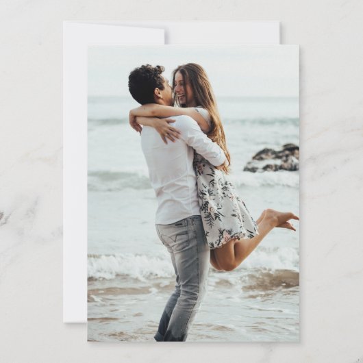 Save The Date Mariage d'orchidées blanches (Dos)