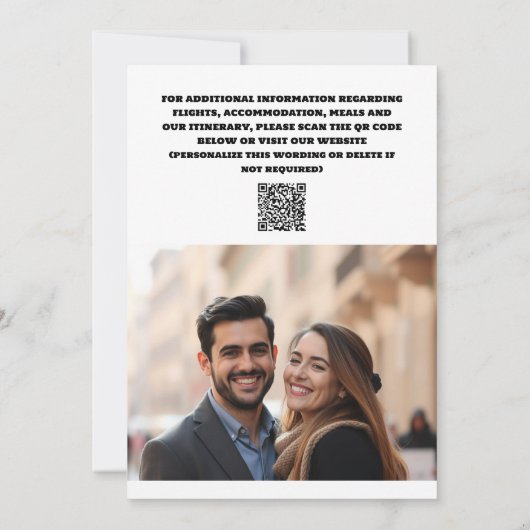 Save The Date Mariage du Caire enregistrer la date Sphinx pyrami (Dos)