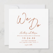 Save The Date Mariage du désert rouille Nous faisons Mariage sim (Devant)