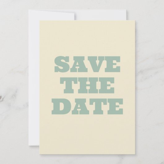 Save The Date Mariage du jardin botanique fleur sauvage (Devant)