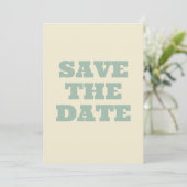 Save The Date Mariage du jardin botanique fleur sauvage (Debout devant)