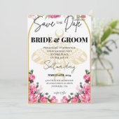 Save The Date Mariage du papillon de la mort - Enregistrer la da (Debout devant)