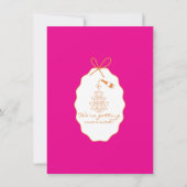 Save The Date Mariage écriture manuscrite rayures capricieuses (Dos)