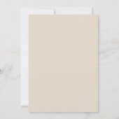 Save The Date Mariage éditorial moderne beige champagne (Dos)