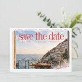 Save The Date Mariage Editorial Voyage Inspiré (Debout devant)