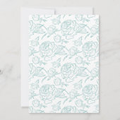 Save The Date Mariage Élégance Pivoine (Dos)