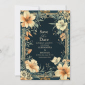 Save The Date Mariage Élégance Royale Victorienne (Devant)
