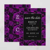 Save The Date Mariage élégant à cœurs à profusion (Devant / Derrière)