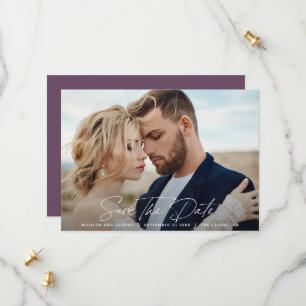 Save The Date Mariage élégant à écriture moderne