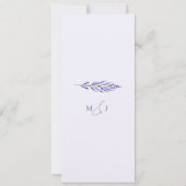 Save The Date Mariage élégant à l'aquarelle dans la félicité de  (Dos)