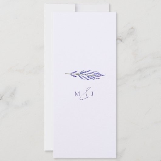 Save The Date Mariage élégant à l'aquarelle dans la félicité de (Dos)