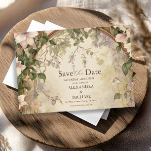Save The Date Mariage élégant Art nouveau