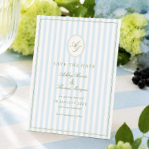 Mariage Élégant Bleu & Sauge