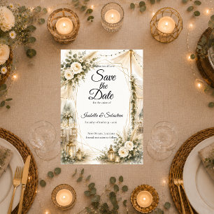 Save The Date Mariage Élégant Boho