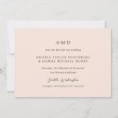 Save The Date Mariage élégant d'Andrea Tan (Devant)