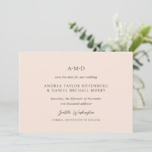 Save The Date Mariage élégant d'Andrea Tan