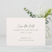 Save The Date Mariage élégant dans la forêt traditionnelle (Debout devant)