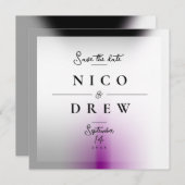 Save The Date Mariage élégant demisexuel fierté  (Devant / Derrière)