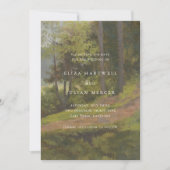 Save The Date Mariage Élégant en Forêt Rustique (Devant)