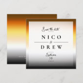 Save The Date Mariage Élégant Fierté Ours  (Devant / Derrière)