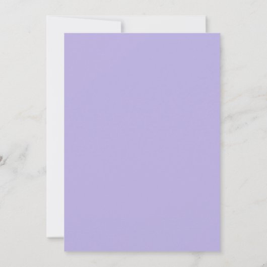 Save The Date Mariage élégant fleuri violet pastel enregistrer l (Dos)