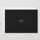 Save The Date Mariage Elegant Gold et Noir (Dos)