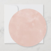 Save The Date Mariage Élégant Moderne Fleurs Blanches et Rosées (Dos)