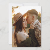 Save The Date Mariage élégant Monogramme Code QR Photo (Dos)