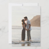 Save The Date Mariage élégant Peach moderne (Dos)