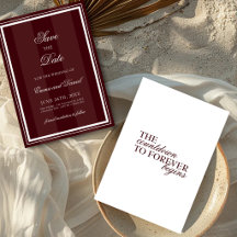 Mariage Élégant Romantique Rouge Bourgogne