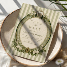 Mariage Élégant Rustique Vert Sauge