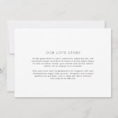 Save The Date Mariage Élégant Simple (Dos)