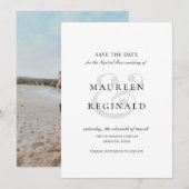 Save The Date Mariage Élégant Traditionnel (Devant / Derrière)
