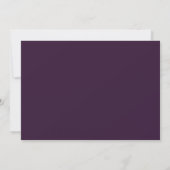Save The Date Mariage élégant violet écriture moderne (Dos)