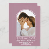 Save The Date Mariage en arc rose Enregistrer la date (Devant / Derrière)
