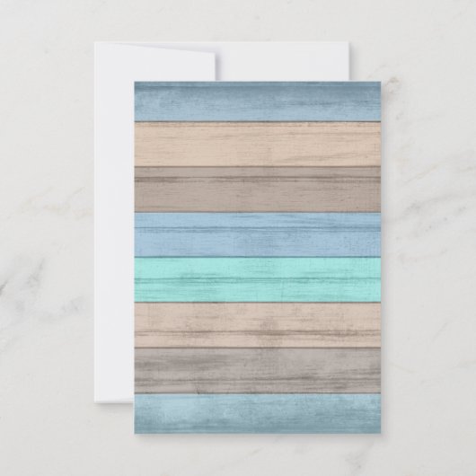 Save The Date Mariage en bord de mer - Enregistrer la date (Dos)