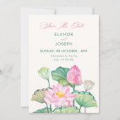 Save The Date Mariage en fleurs épanouies (Devant)