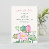 Save The Date Mariage en fleurs épanouies (Debout devant)