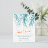 Save The Date Mariage en fuite changement de plan pour la fête (Debout devant)