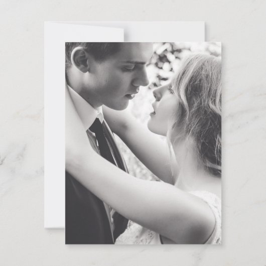 Save The Date Mariage en fuite changement de plan pour la fête (Dos)